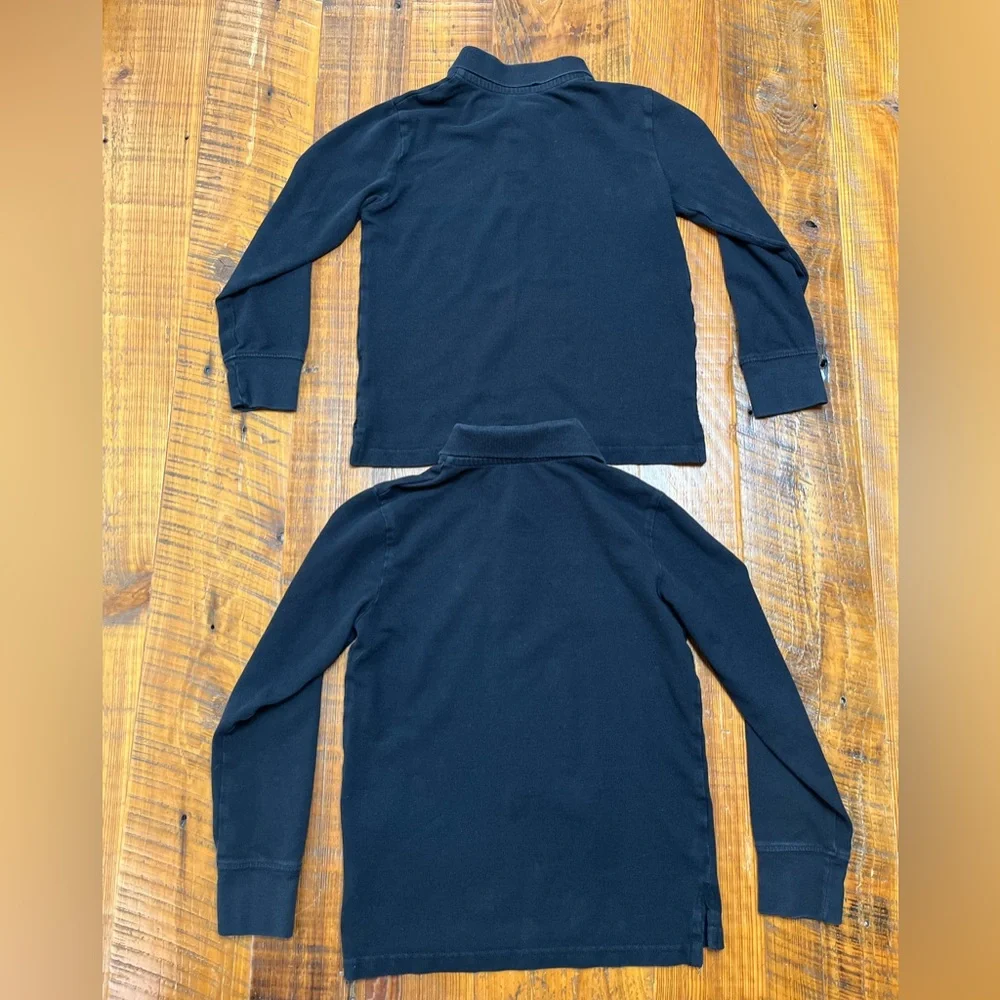 The Children’s Place Long Sleeve Uniform Polos (Bundle of 2) Size Medium 7-8